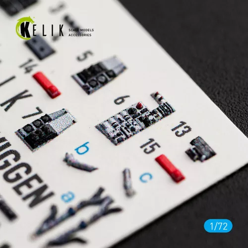 Kelik SF-37 Viggen - interior 3D decals for Special Hobby - 3D belsőtér-részletező matricakészlet