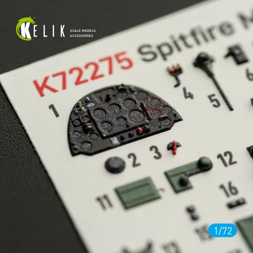 Kelik Spitfire Mk.II - interior 3D decals for IBG - 3D belsőtér-részletező matricakészlet