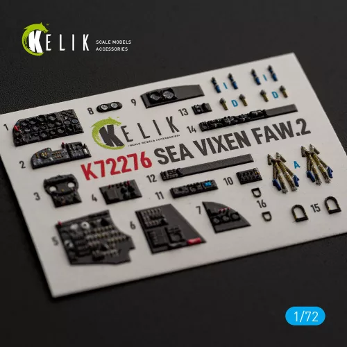 Kelik SEA VIXEN FAW.2 - interior 3D decals for Cyberhobby - 3D belsőtér-részletező matricakészlet