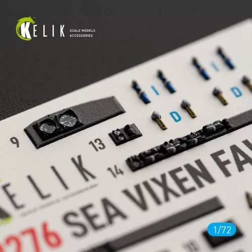 Kelik SEA VIXEN FAW.2 - interior 3D decals for Cyberhobby - 3D belsőtér-részletező matricakészlet