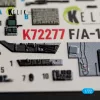 Kelik F/A-18C (LATE) -  interior 3D decals for Academy 12411 - 3D belsőtér-részletező matricakészlet