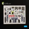 Kelik F/A-18A - interior 3D decals for Academy 12411 - 3D belsőtér-részletező matricakészlet
