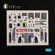 Kelik F/A-18A - interior 3D decals for Academy 12411 - 3D belsőtér-részletező matricakészlet