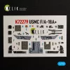 Kelik USMC F/A-18+ -  interior 3D decals for Academy 12411 - 3D belsőtér-részletező matricakészlet