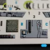 Kelik USMC F/A-18+ -  interior 3D decals for Academy 12411 - 3D belsőtér-részletező matricakészlet