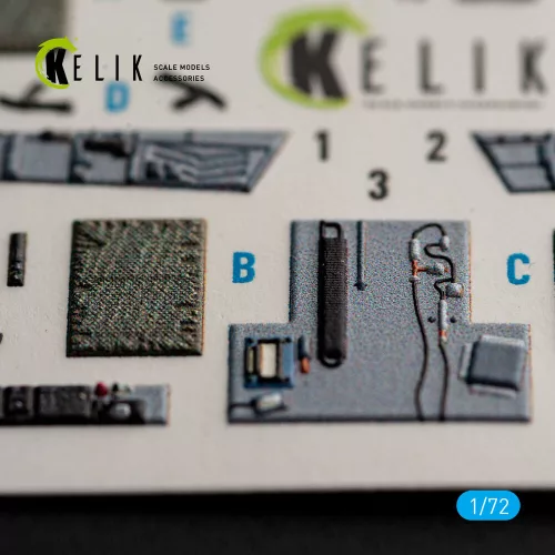 Kelik USMC F/A-18+ -  interior 3D decals for Academy 12411 - 3D belsőtér-részletező matricakészlet