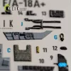 Kelik USMC F/A-18+ -  interior 3D decals for Academy 12411 - 3D belsőtér-részletező matricakészlet