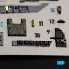 Kelik USMC F/A-18+ -  interior 3D decals for Academy 12411 - 3D belsőtér-részletező matricakészlet