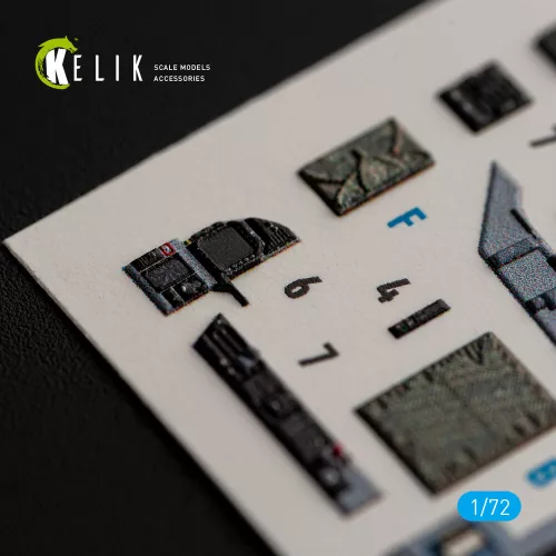 Kelik USMC F/A-18+ -  interior 3D decals for Academy 12411 - 3D belsőtér-részletező matricakészlet