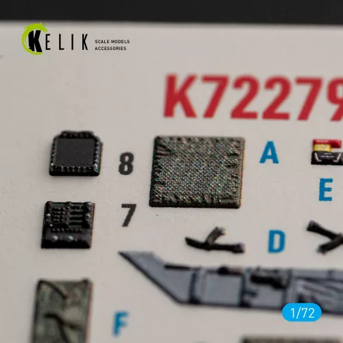 Kelik USMC F/A-18+ -  interior 3D decals for Academy 12411 - 3D belsőtér-részletező matricakészlet