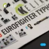 Kelik Eurofighter Typhoon - interior 3D decals for Hasegawa - 3D belsőtér-részletező matricakészlet