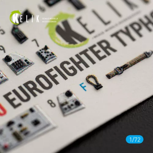 Kelik Eurofighter Typhoon - interior 3D decals for Hasegawa - 3D belsőtér-részletező matricakészlet