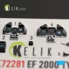 Kelik Eurofighter Typhoon EF-2000 - interior 3D decals for Italeria - 3D belsőtér-részletező matricakészlet
