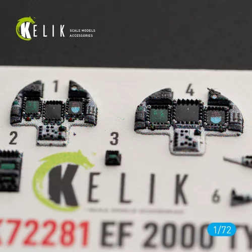 Kelik Eurofighter Typhoon EF-2000 - interior 3D decals for Italeria - 3D belsőtér-részletező matricakészlet
