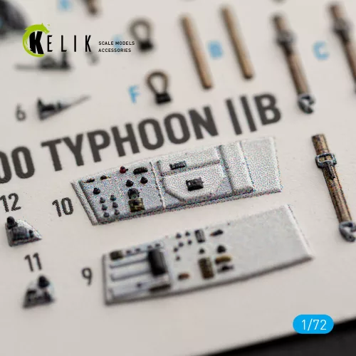 Kelik Eurofighter Typhoon EF-2000 - interior 3D decals for Italeria - 3D belsőtér-részletező matricakészlet
