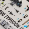 Kelik Eurofighter Typhoon EF-2000 - interior 3D decals for Italeria - 3D belsőtér-részletező matricakészlet