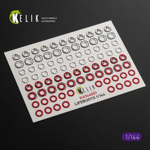 Kelik LIFEBUOYS - 3D Decal for models - mentőövek – 3D részletező matricakészlet