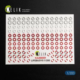   Kelik LIFEBUOYS - 3D Decal for models - mentőövek – 3D részletező matricakészlet