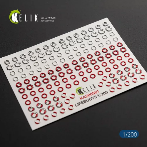 Kelik LIFEBUOYS - 3D Decal for models - mentőövek – 3D részletező matricakészlet