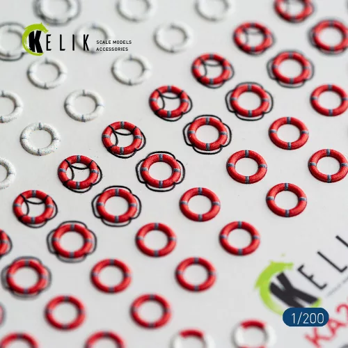 Kelik LIFEBUOYS - 3D Decal for models - mentőövek – 3D részletező matricakészlet