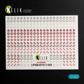   Kelik LIFEBUOYS - 3D Decal for models - mentőövek – 3D részletező matricakészlet
