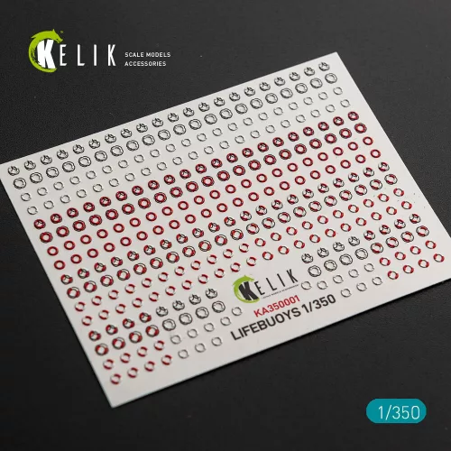 Kelik LIFEBUOYS - 3D Decal for models - mentőövek – 3D részletező matricakészlet