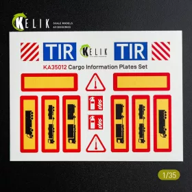   Kelik Cargo Information plates set #1 - Decal for models - rakomány-információs táblák – 1. készlet, matricakészlet