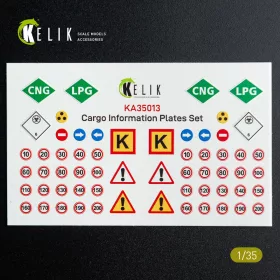   Kelik Cargo Information plates set #2 - Decal for models - rakomány-információs táblák – 2. készlet, matricakészlet