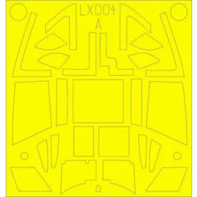   Eduard Accessories Mosquito FB Mk.VI TFace for Airfix - kétoldalas kabinmaszk (TFace)