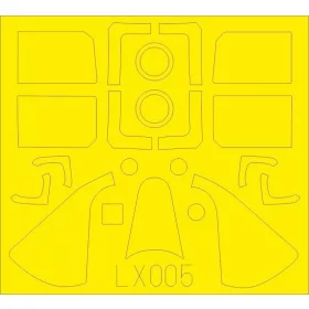 Eduard Accessories F6F-5 for Airfix - kabin- és ablakmaszk