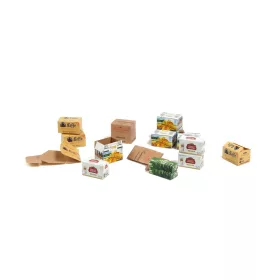   Matho Models Cardboard Boxes - beer – dioráma kellék makett