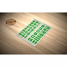   Matho Models Emergency Signs – matrica- és jelzéskészlet