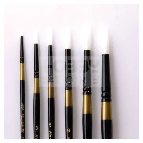 Munkácsy tűhegyű fehér szintetikus ecset 000 - 501R