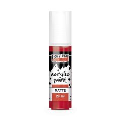 Pentart Matt akrilfesték piros 20 ml P89