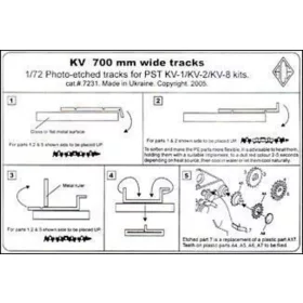 ACE KV 700mm wide tracks – fotómaratott lánctalp 1:72