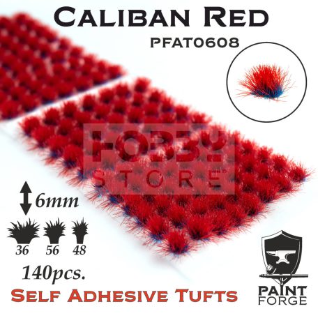 Paint Forge Caliban Red 6 mm-es realisztikus növényzet diorámákhoz-figurákhoz (140 db) PFAT0608