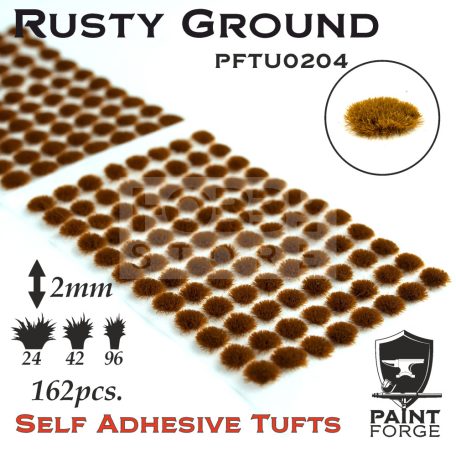 Paint Forge Rusty Ground 2 mm-es realisztikus növényzet diorámákhoz-figurákhoz (162 db) PFTU0204
