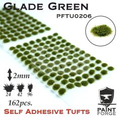   Paint Forge Glade Green 2 mm-es realisztikus növényzet diorámákhoz-figurákhoz (162 db) PFTU0206