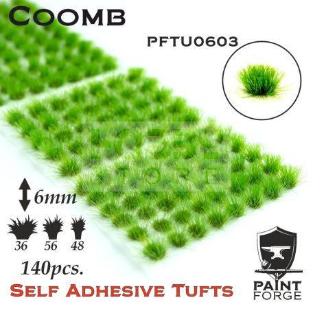 Paint Forge Coomb 6 mm-es realisztikus növényzet diorámákhoz-figurákhoz (140 db) PFTU0603
