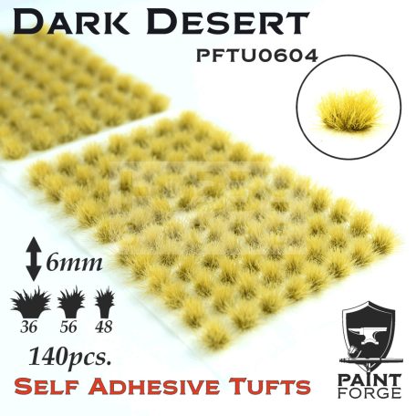 Paint Forge Dark Desert 6 mm-es realisztikus növényzet diorámákhoz-figurákhoz (140 db) PFTU0604
