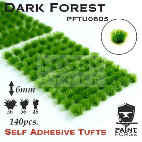 Paint Forge Dark Forest 6 mm-es realisztikus növényzet diorámákhoz-figurákhoz (140 db) PFTU0605