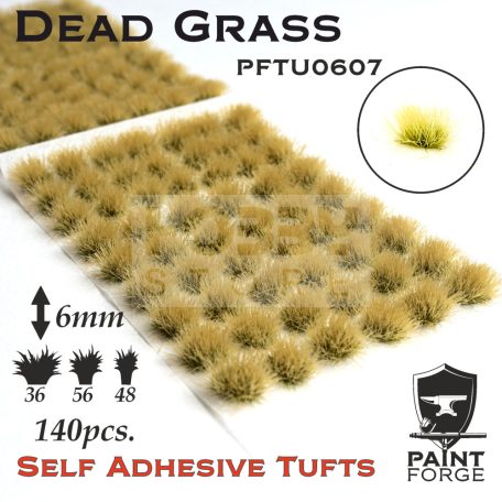 Paint Forge Dead grass 6 mm-es realisztikus növényzet diorámákhoz-figurákhoz (140 db) PFTU0607