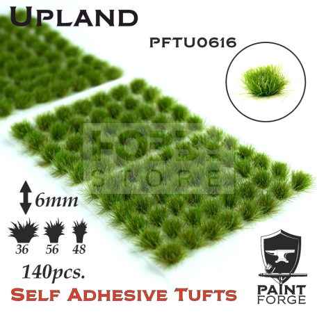 Paint Forge Upland 6 mm-es realisztikus növényzet diorámákhoz-figurákhoz (140 db) PFTU0616
