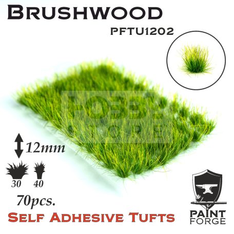 Paint Forge Brushwood 12 mm-esrealisztikus növényzet diorámákhoz-figurákhoz (70 db) PFTU1202