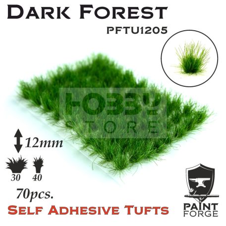 Paint Forge Dark Forest 12 mm-esrealisztikus növényzet diorámákhoz-figurákhoz (70 db) PFTU1205