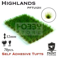   Paint Forge Highlands 12 mm-es realisztikus növényzet diorámákhoz-figurákhoz (70 db) PFTU1211