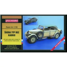 Plus Model Skoda Typ 952 Kabrio WW II – járműmakett