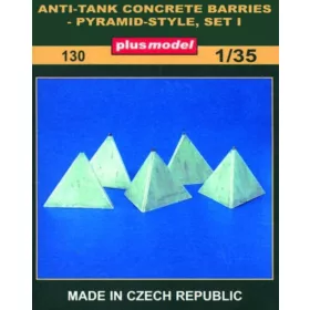   Plus Model Panzerbarrikaden Pyramidenform Set I – dioráma kellék makett