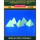 Plus Model Panzerbarrikaden Pyramidenform Set I – dioráma kellék makett
