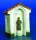 Plus Model Kapelle mit einer Statue – dioráma építmény makett